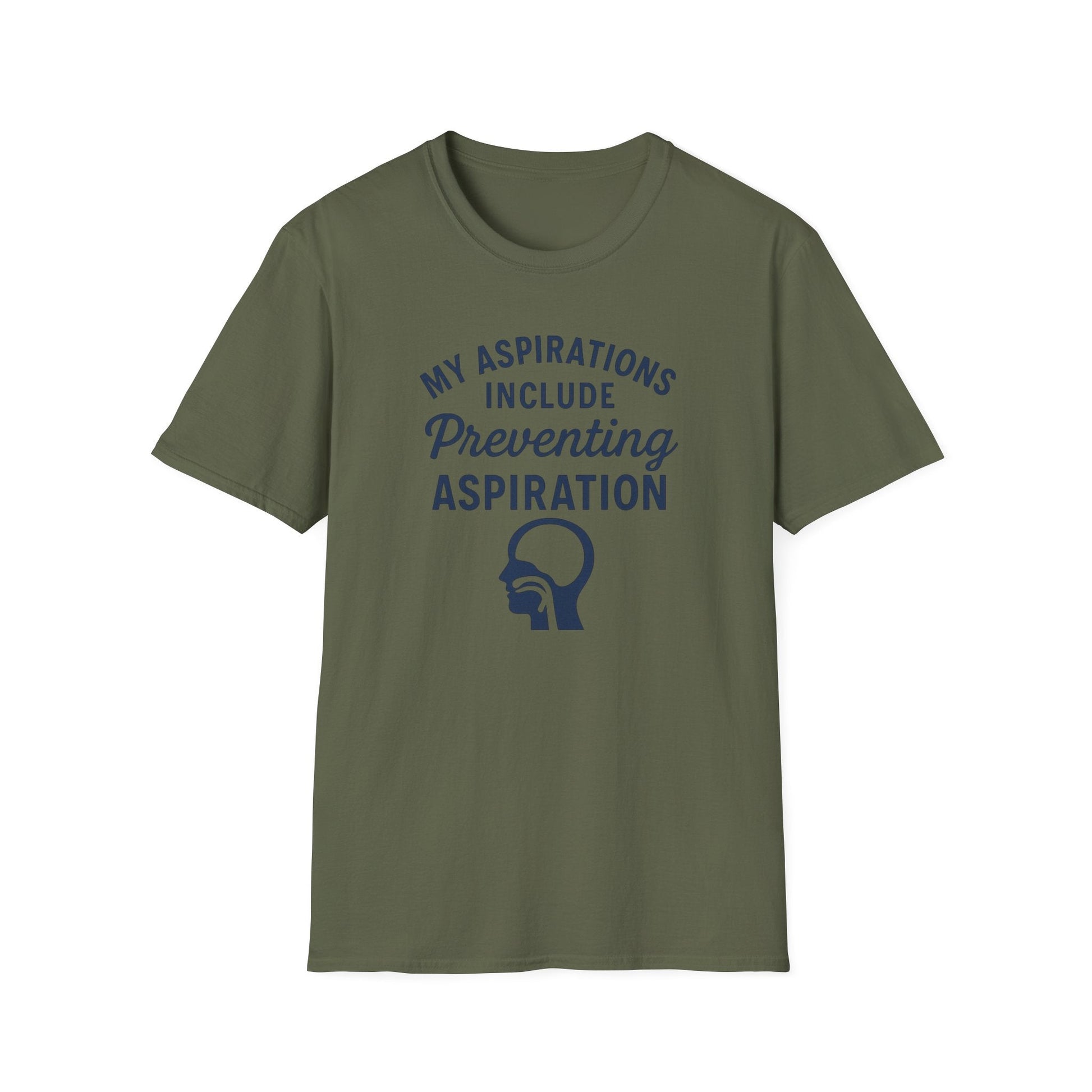 Preventing Aspiration T-Shirt - S / Military Green - T-Shirt