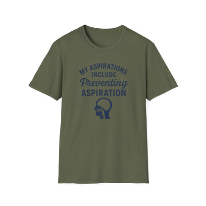 Preventing Aspiration T-Shirt - S / Military Green - T-Shirt