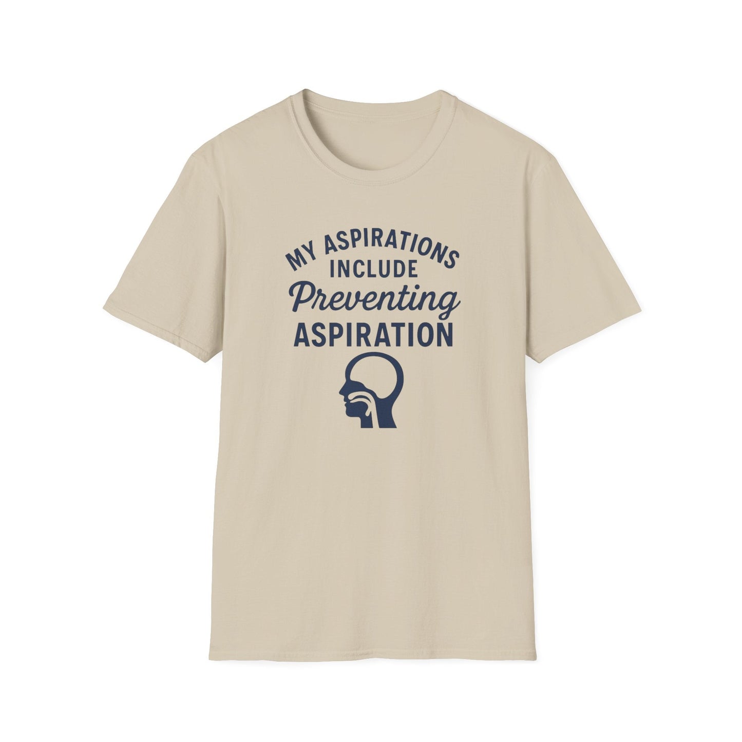 Preventing Aspiration T-Shirt - S / Sand - T-Shirt