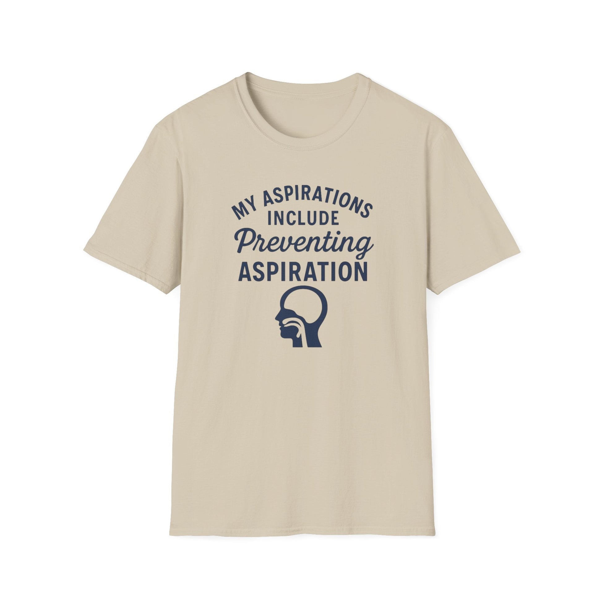 Preventing Aspiration T-Shirt - S / Sand - T-Shirt