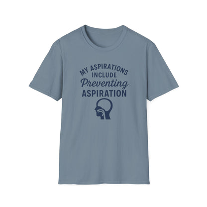 Preventing Aspiration T-Shirt - S / Stone Blue - T-Shirt