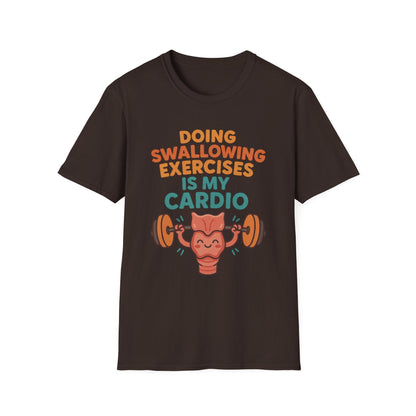 Speech Therapist Cardio SLP T-Shirt - S / Dark Chocolate - T-Shirt