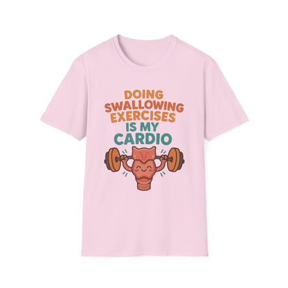 Speech Therapist Cardio SLP T-Shirt - S / Light Pink - T-Shirt