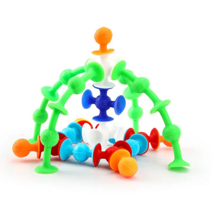 Sucula children’s educational suction cup soft building blocks variety of science and education children teaching AIDS