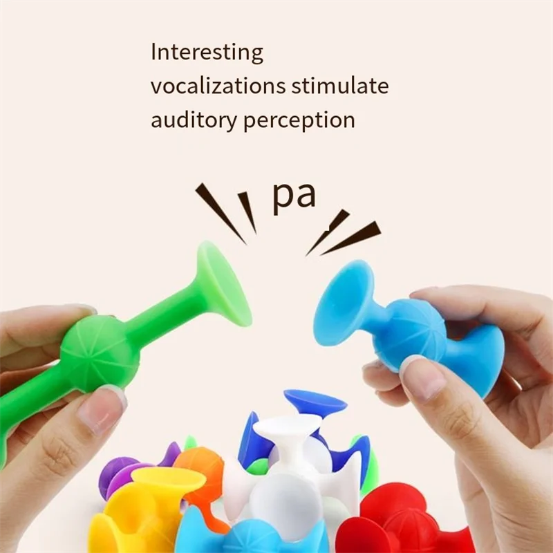 Sucula children’s educational suction cup soft building blocks variety of science and education children teaching AIDS
