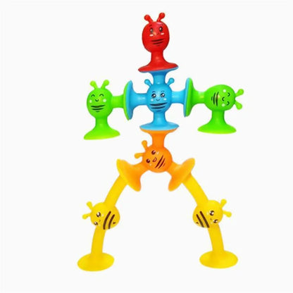 Sucula children’s educational suction cup soft building blocks variety of science and education children teaching AIDS